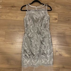 Julia Jordan Silver Sequin COCKTAIL DRESS!!! Brand NEW!